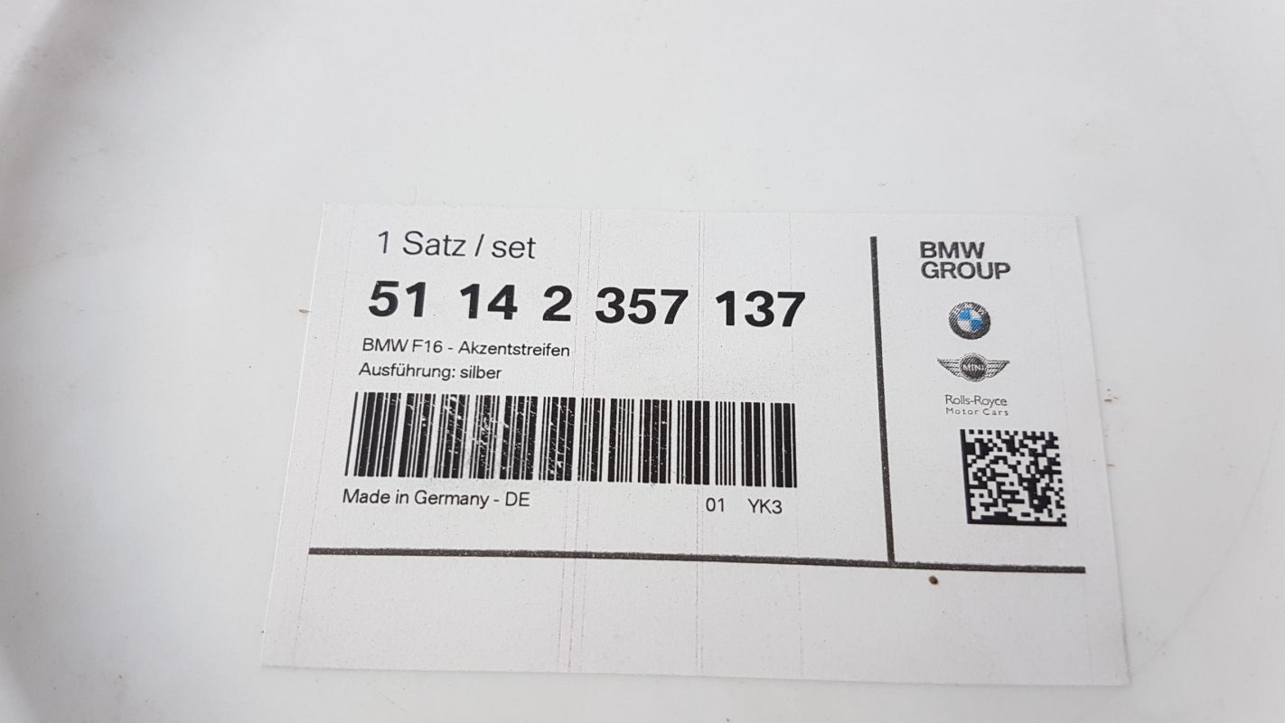 Original BMW X6 F16 Folie Akzentstreifen M Performance Links/Rechts 51142357137