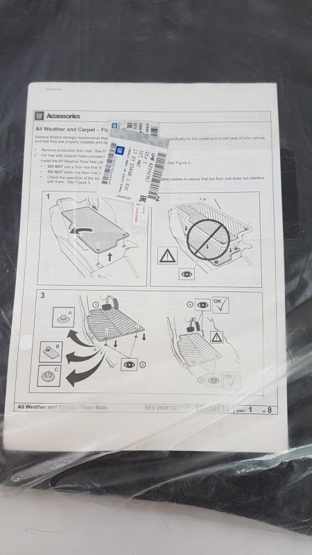 Original OE OPEL Fußmattensatz 42392357