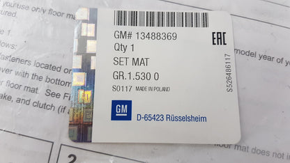 Original OPEL Insignia-B Fußmattensatz 4-teilig Textil schwarz 13488369