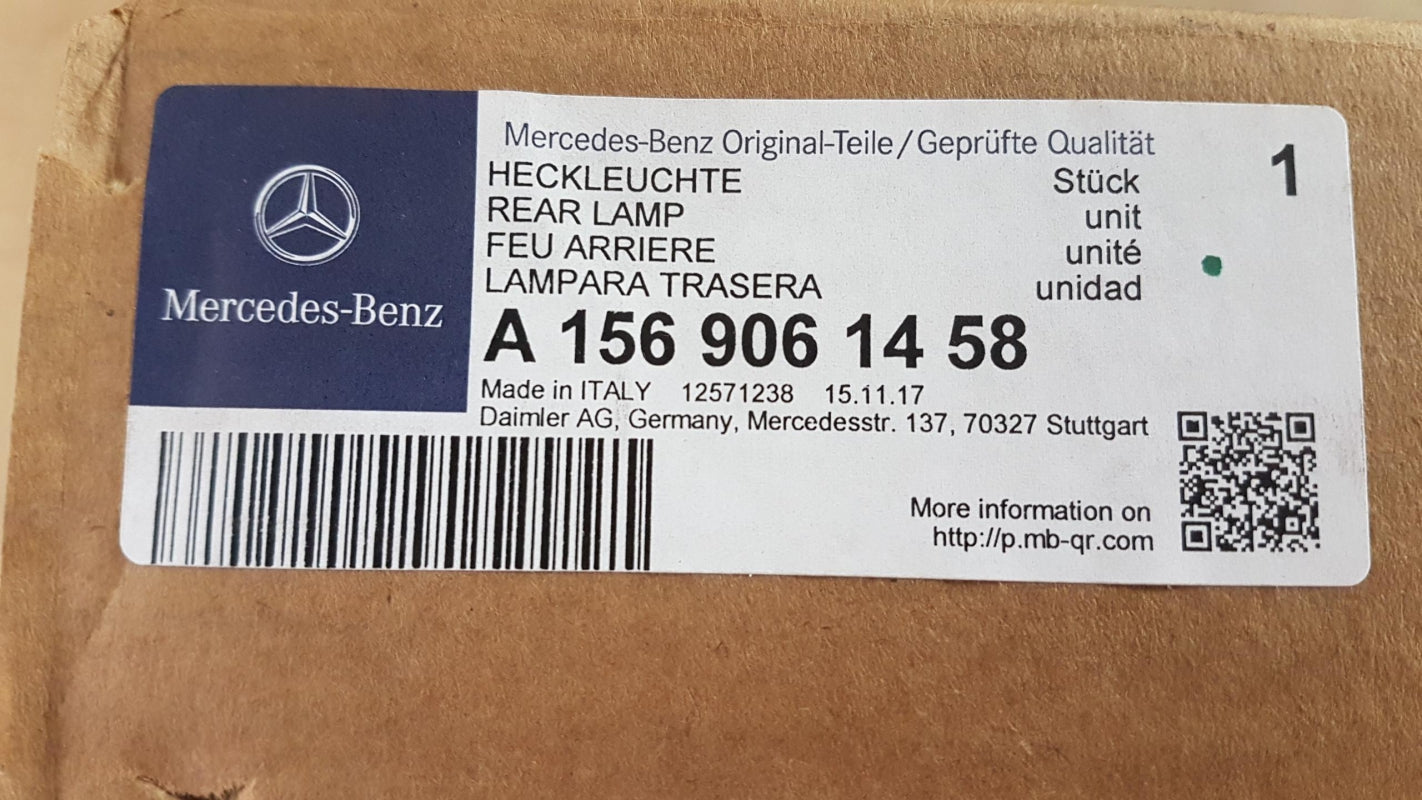 Original OE MERCEDES-BENZ Heckleuchte A1569061458