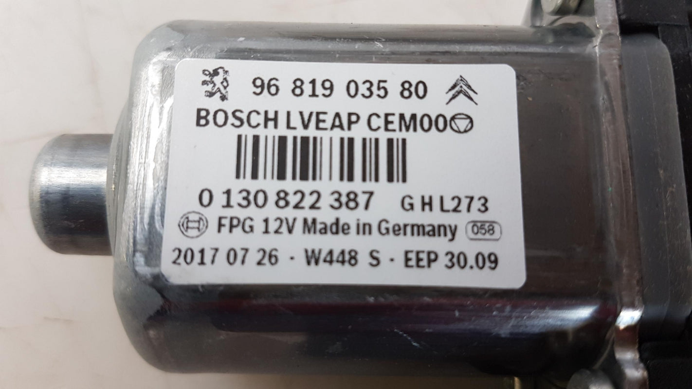 Original PEUGEOT 308 CC 2009-2014 Fensterhebermotor Vorne Links 9221FA