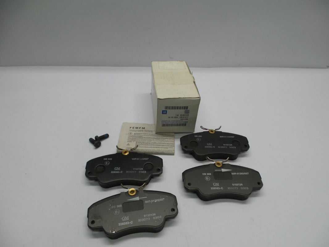 Original OPEL Omega Senator Bremsbeläge Bremsklötze asbestfrei vorne 9192124
