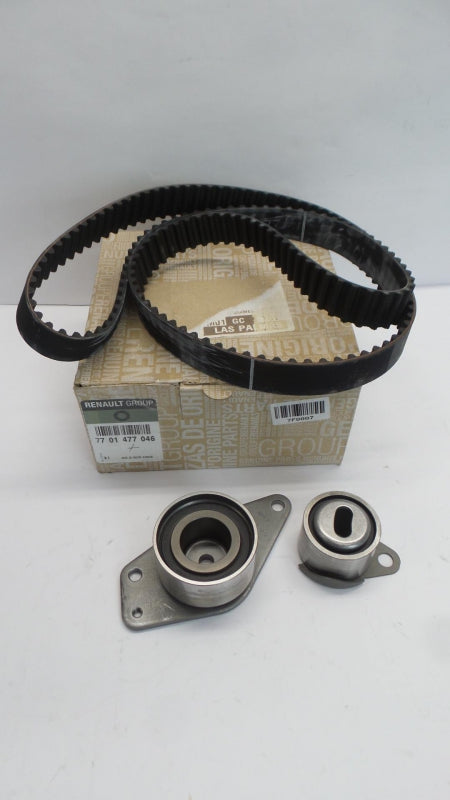 Original RENAULT Megane I Zahnriemensatz mit Rollen Reparatursatz 7701477046