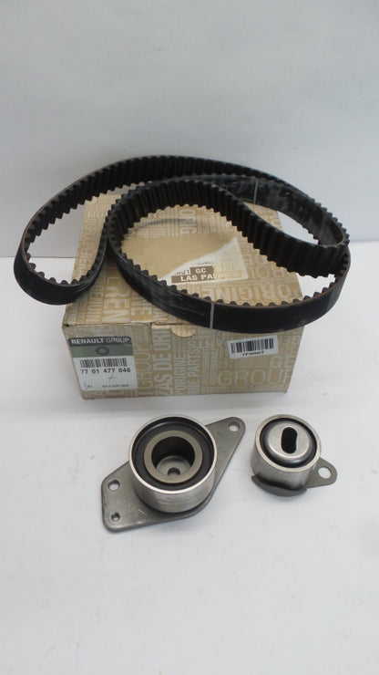 Original RENAULT Megane I Zahnriemensatz mit Rollen Reparatursatz 7701477046