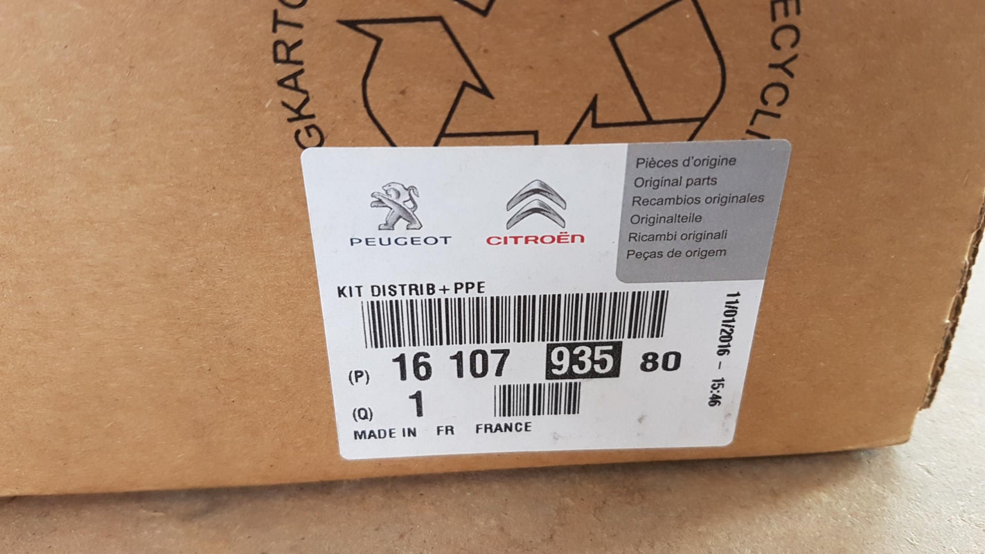 Original PEUGEOT CITROEN 1.6 Zahnriemensatz mit Wasserpumpe 1610793580