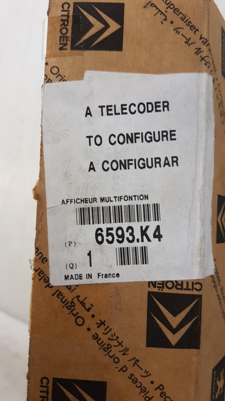 Original OE Peugeot Anzeigeeinheit 6593K4