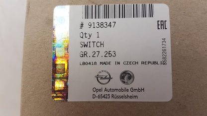 Original OE OPEL Schaltereinheit 9138347