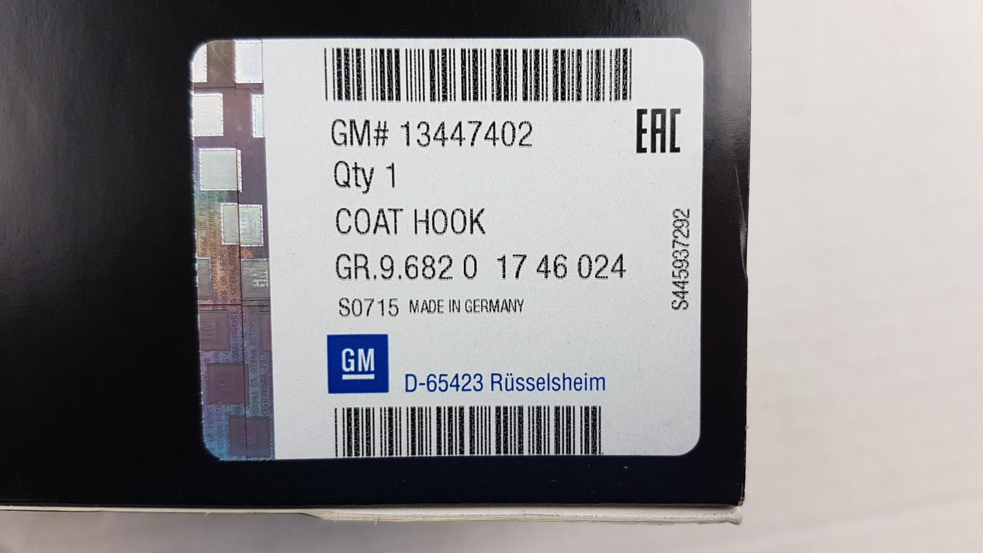 Original OPEL Astra-K/J Corsa-E Insignia Mokka Kleiderbügel FlexConnect 13447402