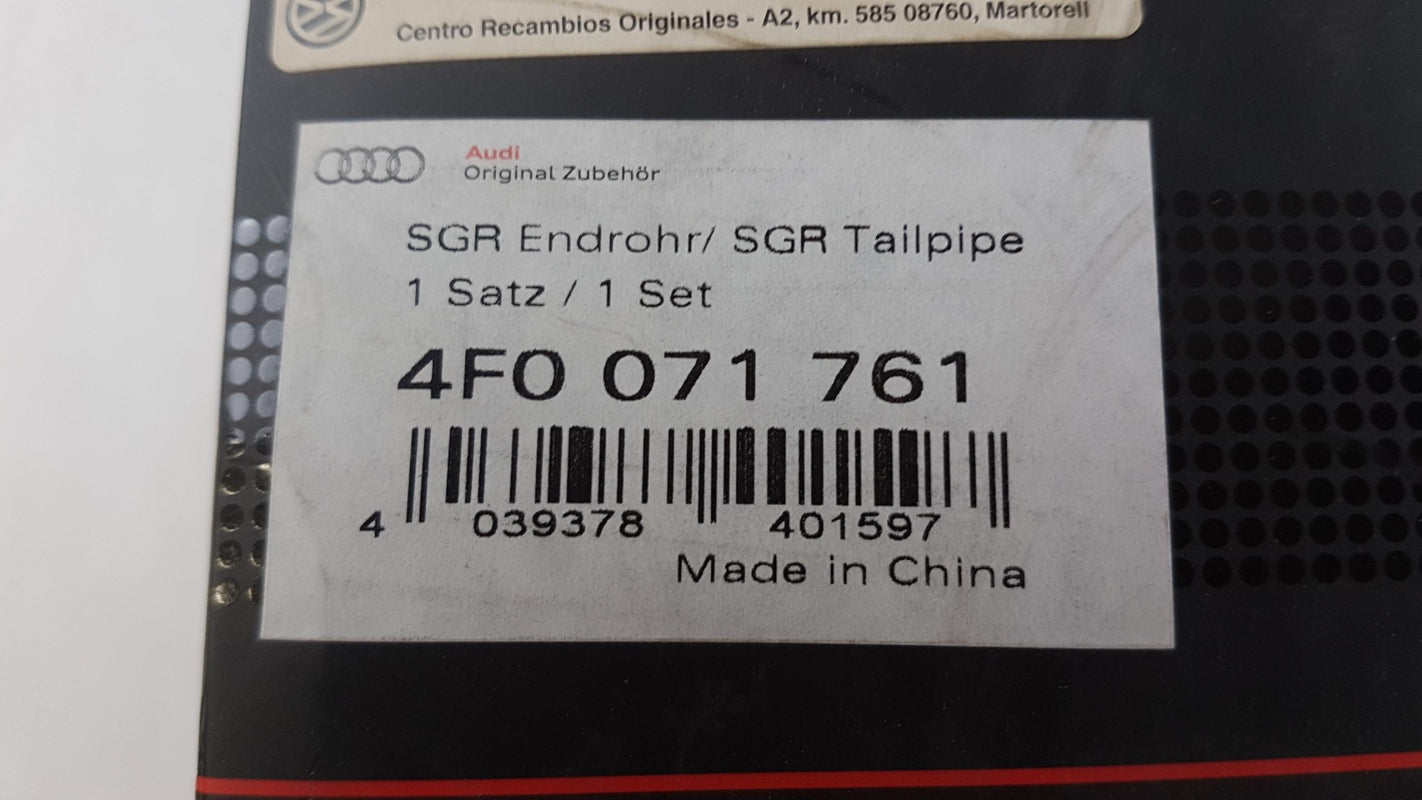 Original OE Volkswagen Auspuffblende 4F0071761