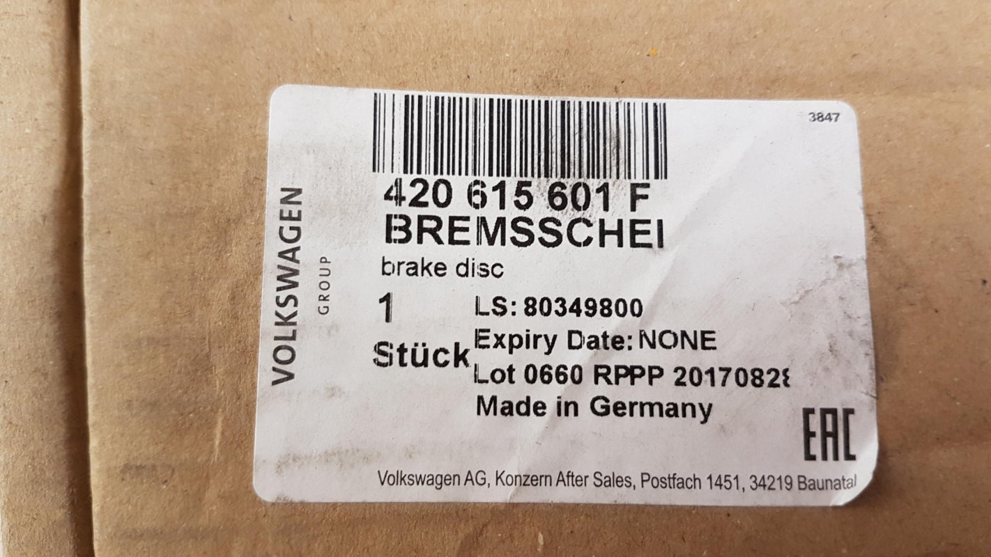 Original AUDI R8 LAMBORGHINI Gallardo Bremsscheibe (1 Stück) hinten 420615601F
