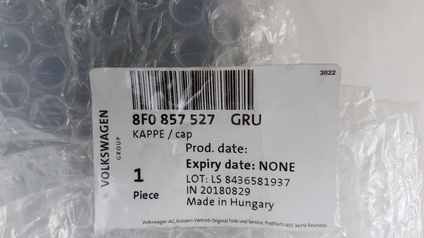 Original AUDI A3 A4 A5 RS3 RS4 RS5 Außenspiegelkappe grund links 8F0857527GRU