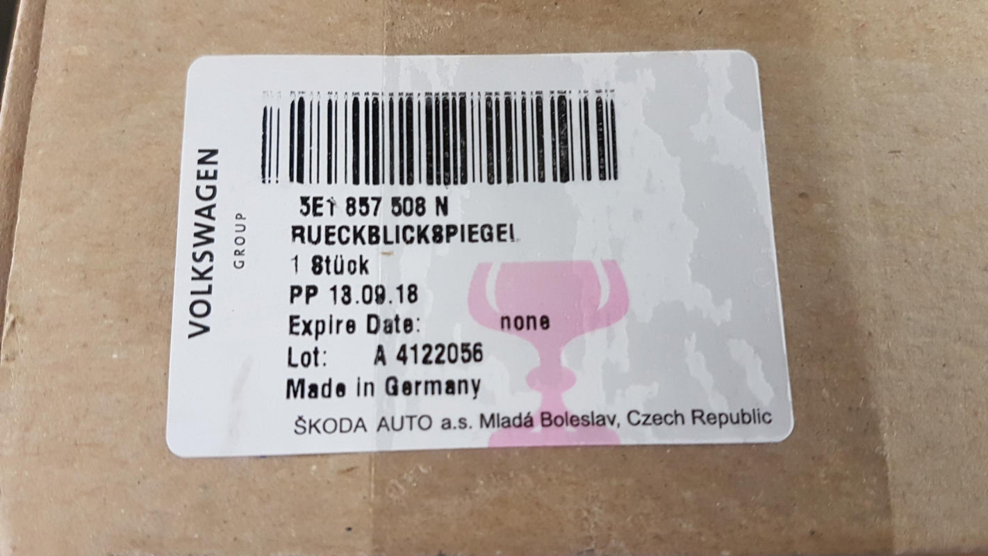 Original OE Volkswagen Außenspiegel Gehäuse 5E1857508N