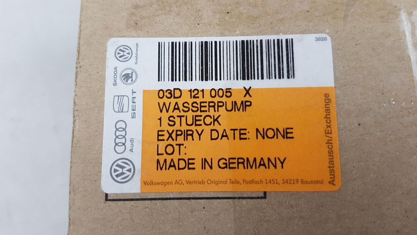 Original VW Fox Polo SKODA Fabia Rapid SEAT Ibiza 1.2i Wasserpumpe 03D121005X