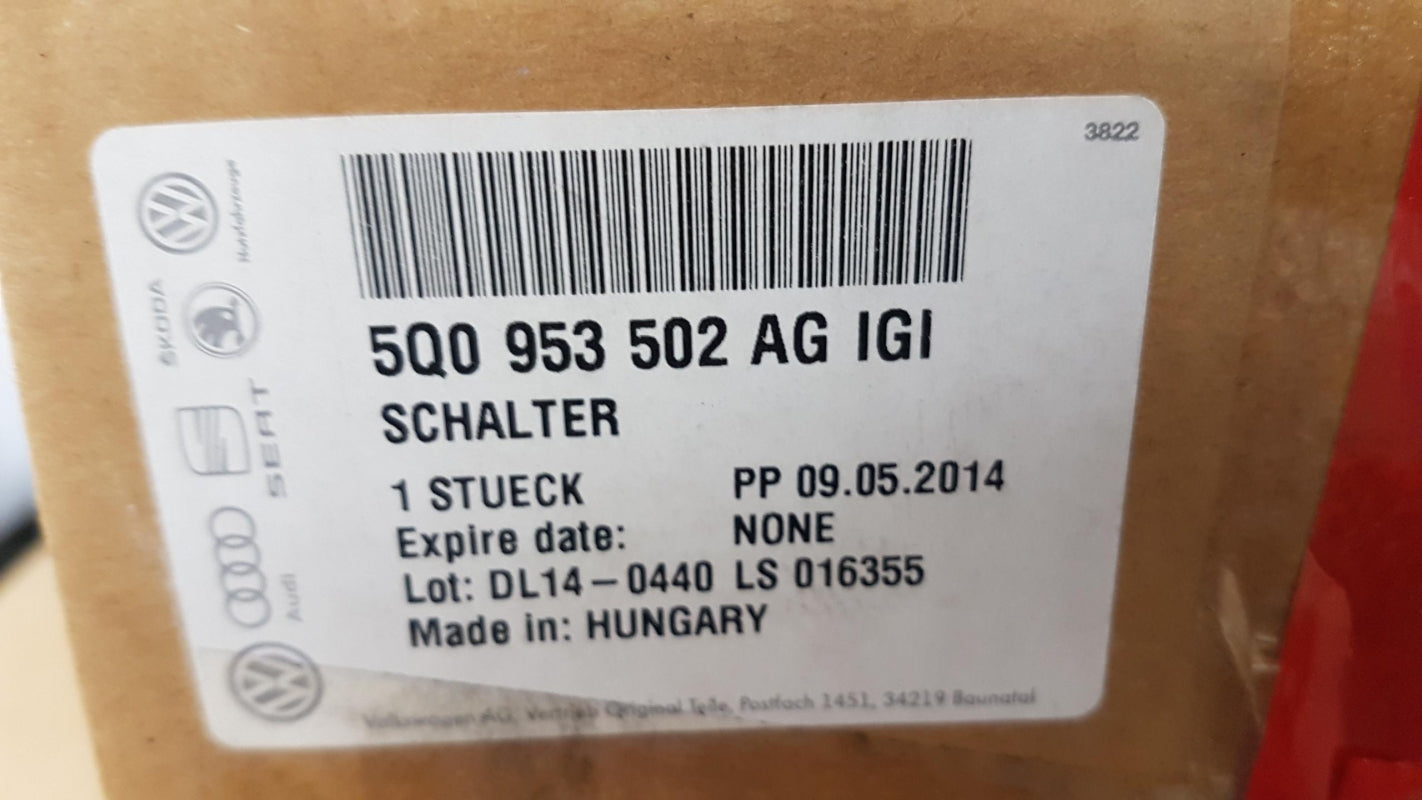 Original OE Volkswagen Lenkstockschalter 5Q0953502AGIGI