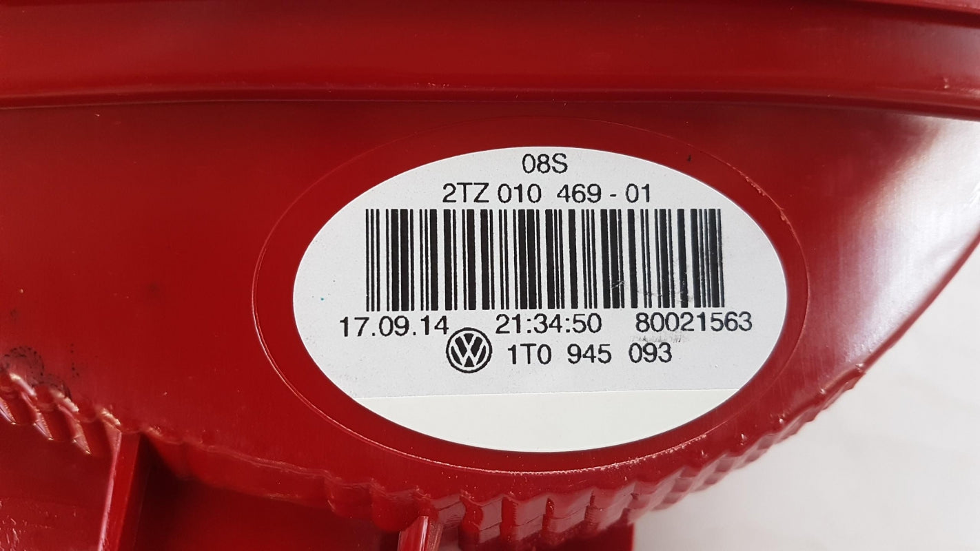 Original VW Touran I '10-'15 Heckleuchte Schlussleuchte innen links 1T0945093