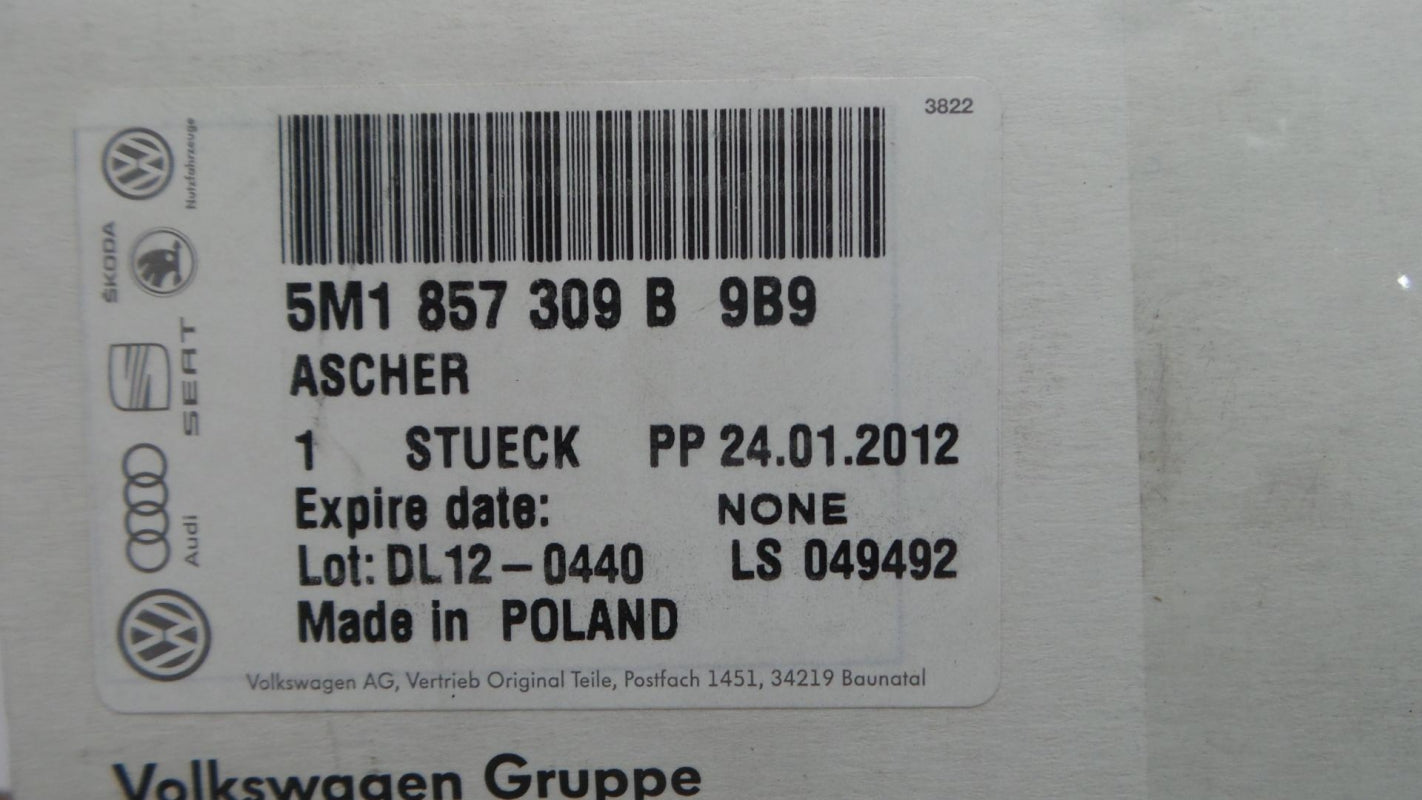 Original OE Volkswagen Aschenbecher 5M1857309B9B9