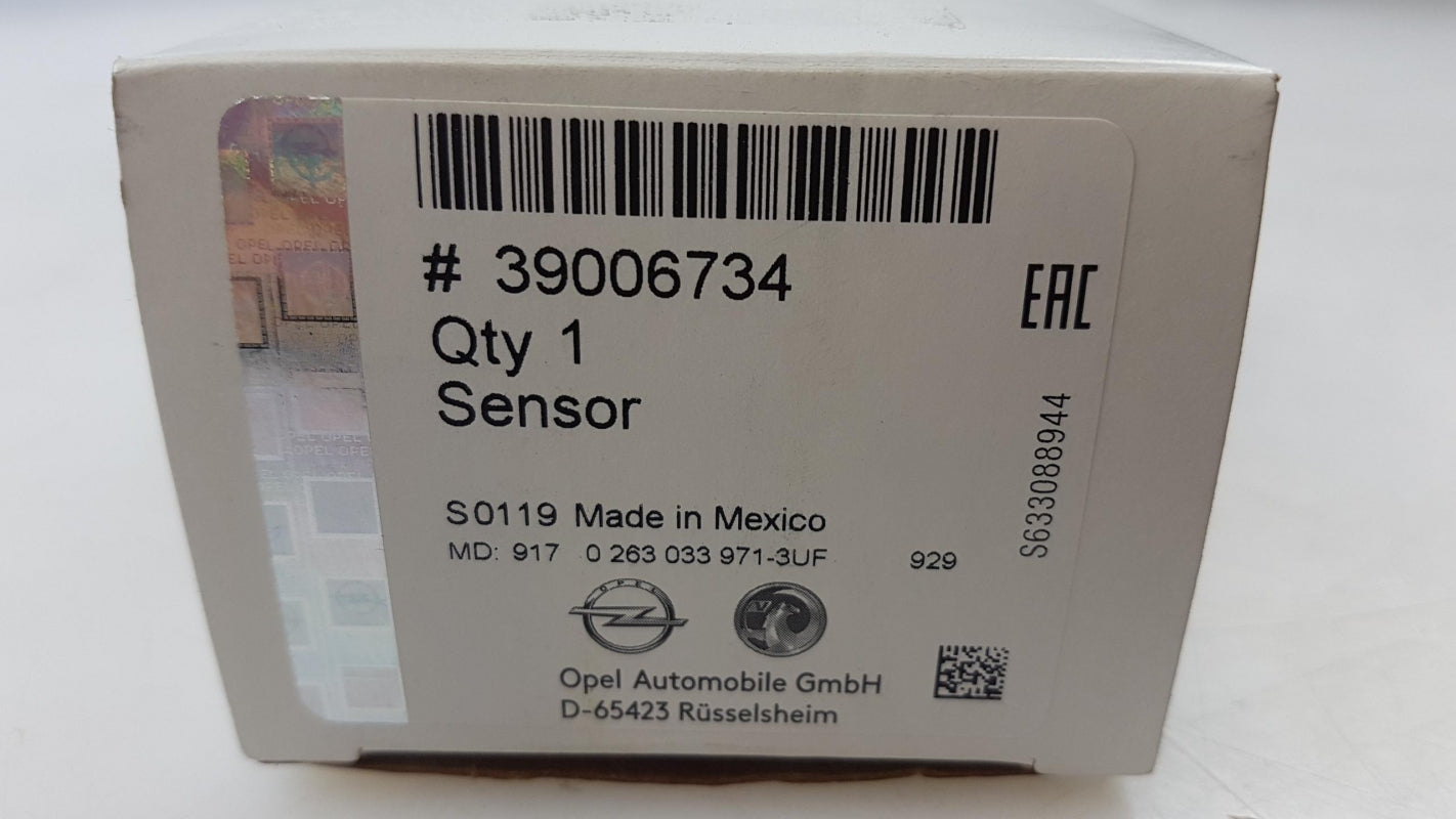 Original OPEL Astra-J Insignia-A Meriva-B Zefira-B  Parksensor 39006734