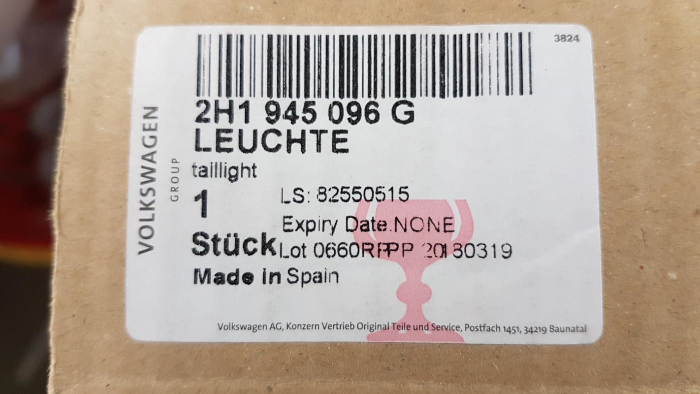 Original OE Volkswagen Heckleuchte 2H1945096G