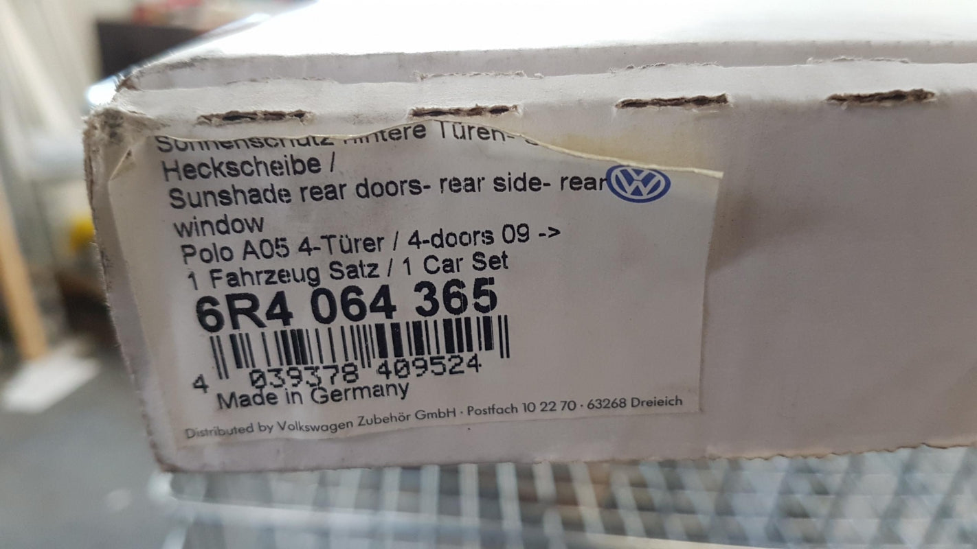 Original VW Polo '09-'14 4-türig Sonnenschutz 5-Stück 6R4064365