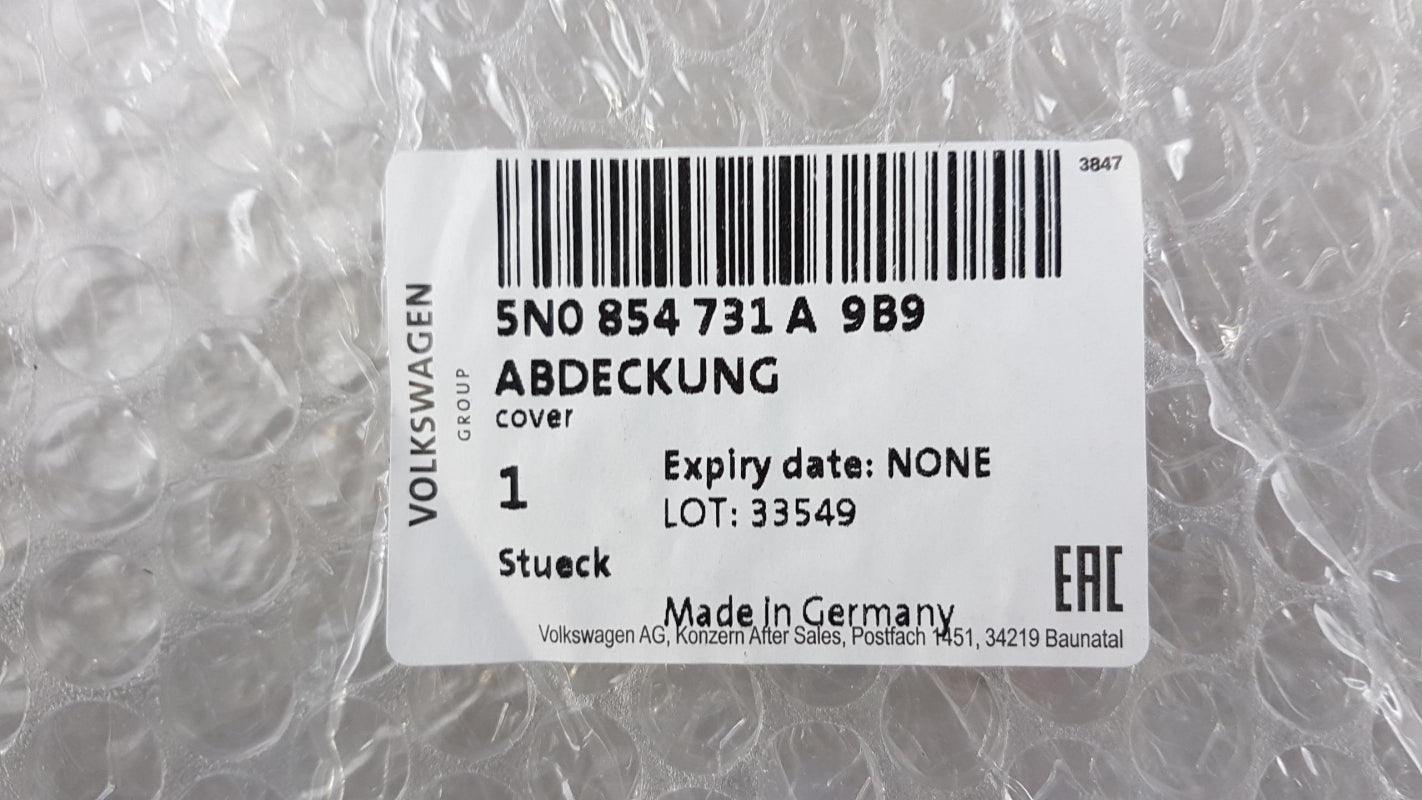 Original OE Volkswagen Kotflügel Zierleiste 5N0854731A9B9