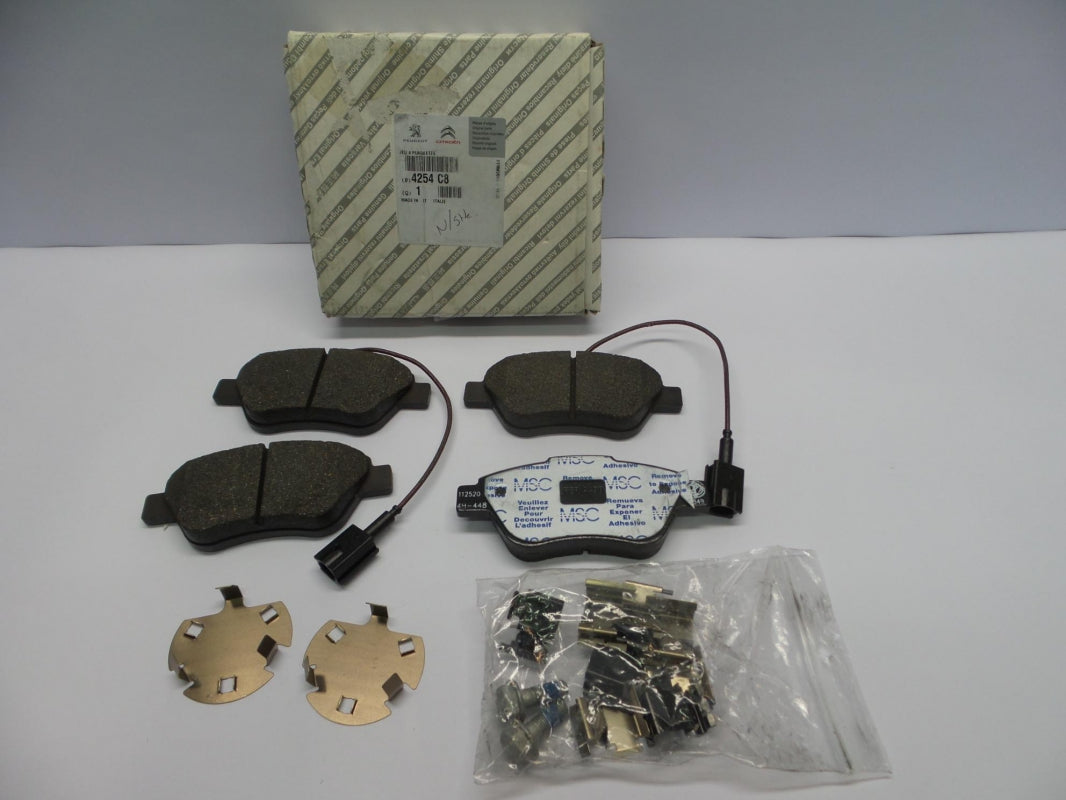 Original PEUGEOT Bipper CITROEN Nemo Bremsbeläge mit Warnkontakt vorne 4254C8