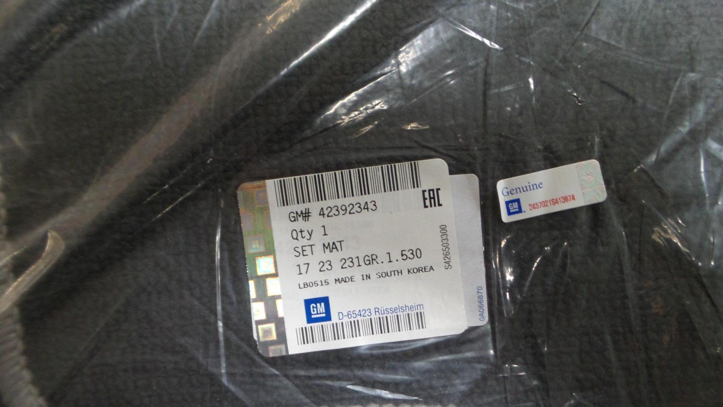 Original OPEL Karl Fußmattensatz 4-teilig Velour schwarz 42392343