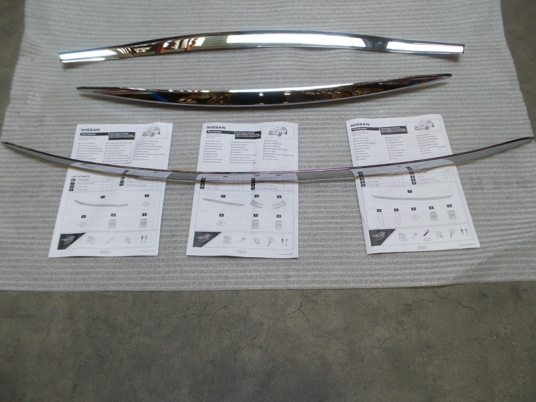 Original NISSAN Qashqai (J11E) 2014-2017 Premium-Paket Satz 3st chrom KE6004E02C