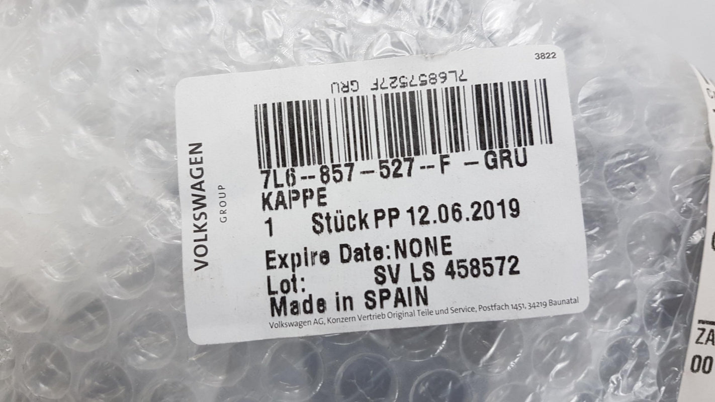 Original VW Touareg '07-'10 Außenspiegel Abdeckung grundiert links 7L6857527FGRU