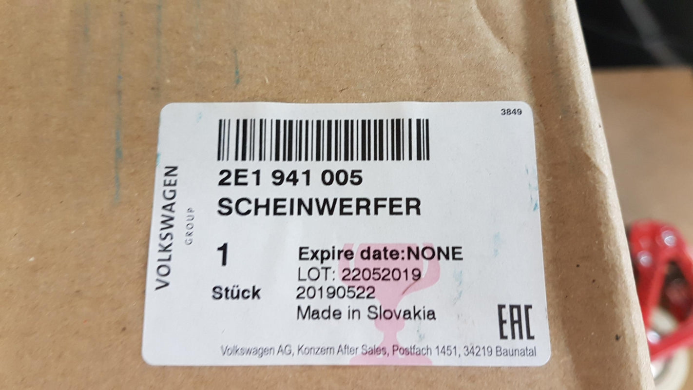Original VOLKSWAGEN Crafter 2011 - 2017 Scheinwerfer Links 2E1941005