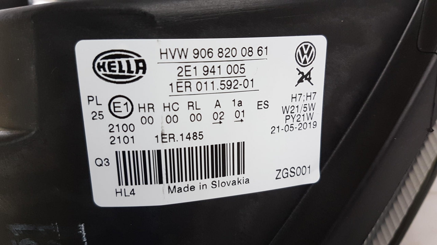 Original VOLKSWAGEN Crafter 2011 - 2017 Scheinwerfer Links 2E1941005