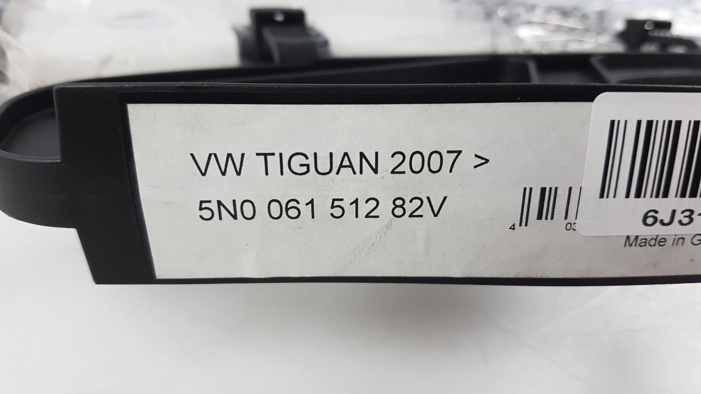 Original VW Tiguan '12-'17 Fußmattensatz Gummi titanschwarz hinten 5N006151282V