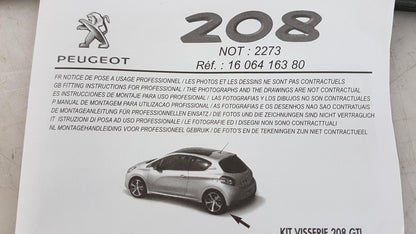 Original PEUGEOT 208 CITROEN C1 Schmutzfänger 2 Stück Hinten 1606416380