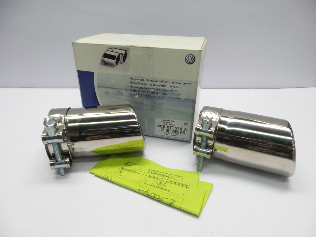 Original VW Golf VI VII Tiguan Auspuffblende Endschalldämpfer 2-Stück 000071910A