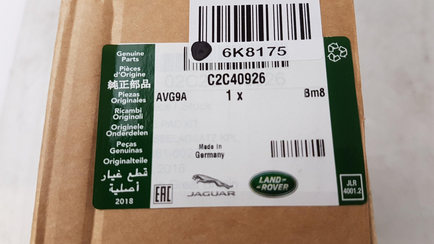 Original JAGUAR S-Type XJ (X350/X351) XF (X250) Bremsbeläge Vorne C2C40926