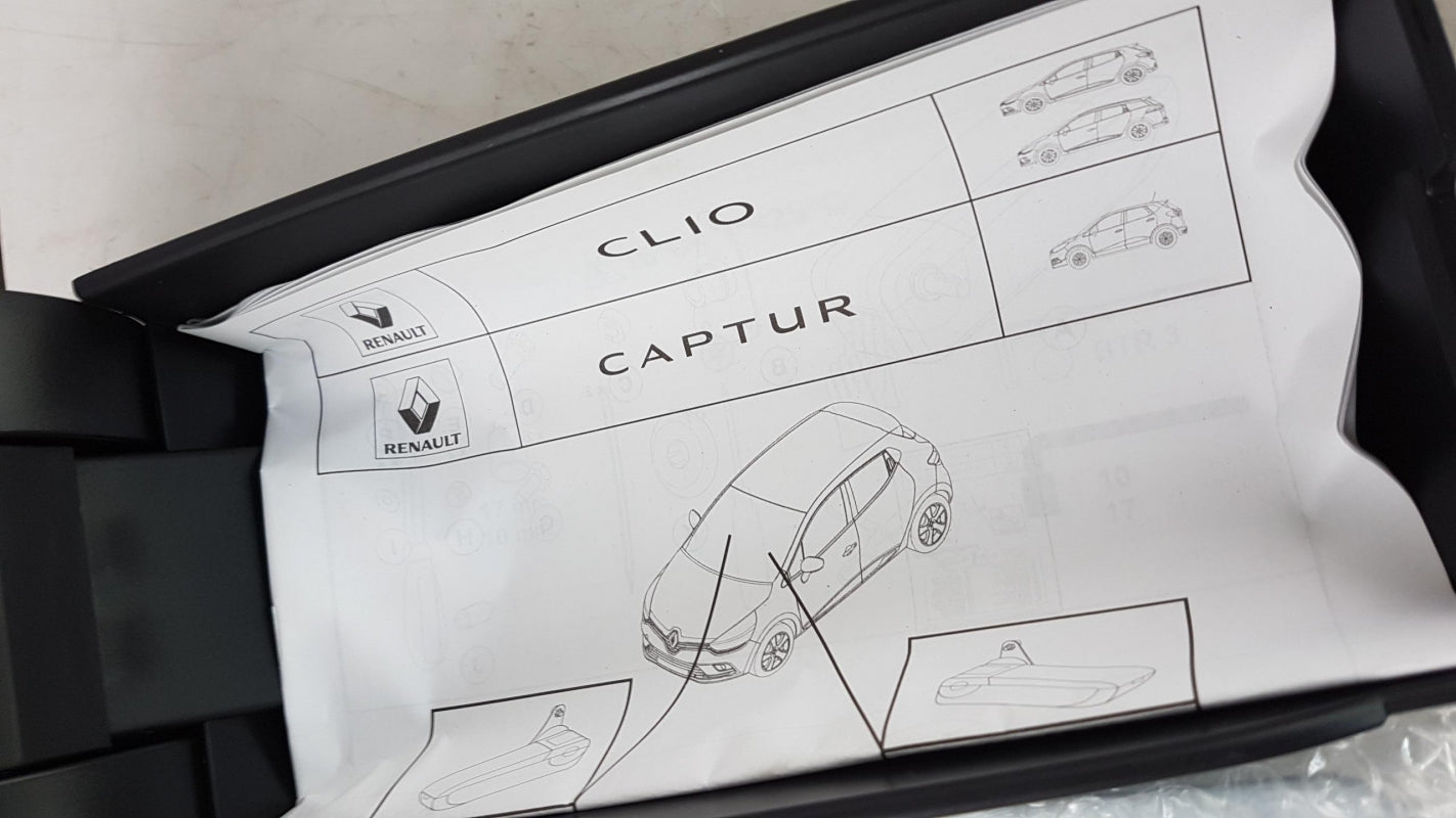 Original RENAULT Clio IV '10-'20 Captur I '10-'18 Armlehne Schwarz 8201657108
