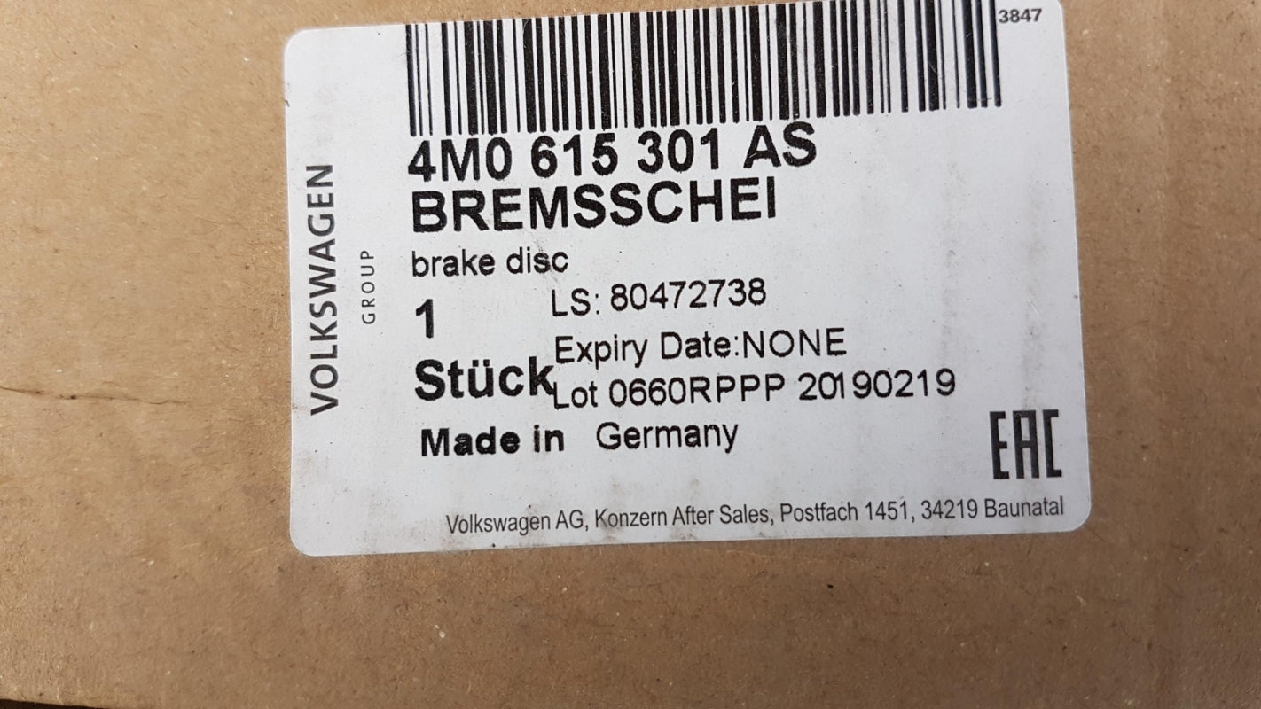 Original AUDI A4 A5 A6 Q5 Q7 Bremsscheibe (1 Stück) Ø 375mm Vorne 4M0615301AS