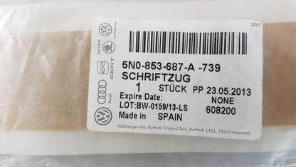 Original OE Volkswagen Emblem Plakette 5N0853687A739