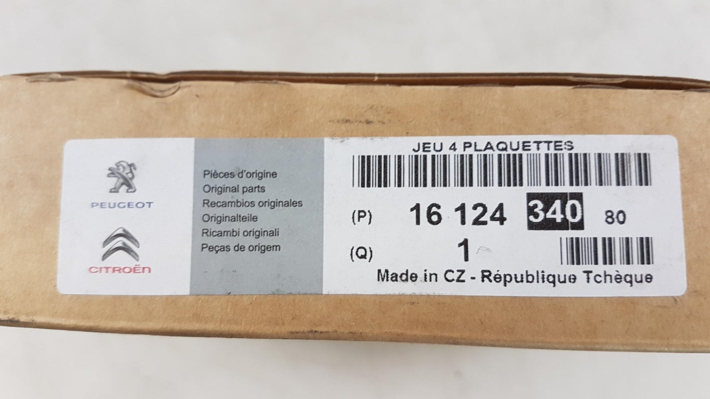 Original OE Peugeot Bremsbeläge 1612434080