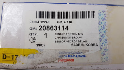 Original OE OPEL Sensor Geschwindigkeit/Drehzahl 20863114