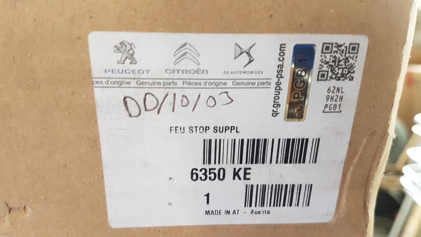 Original PEUGEOT RCZ  Zusatzbremsleuchte 6350KE