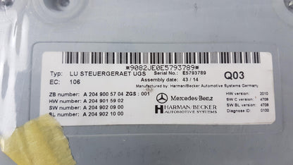 Original MERCEDES-BENZ W164 R171 W212 W204 W639 Steuergerät A2049005704