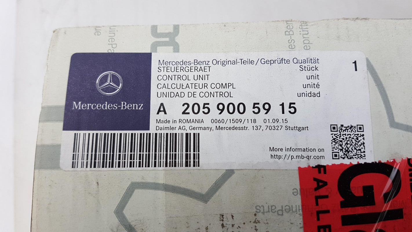 Original MERCEDES-BENZ W205 W253 Navigation Controller Schalter A2059005915