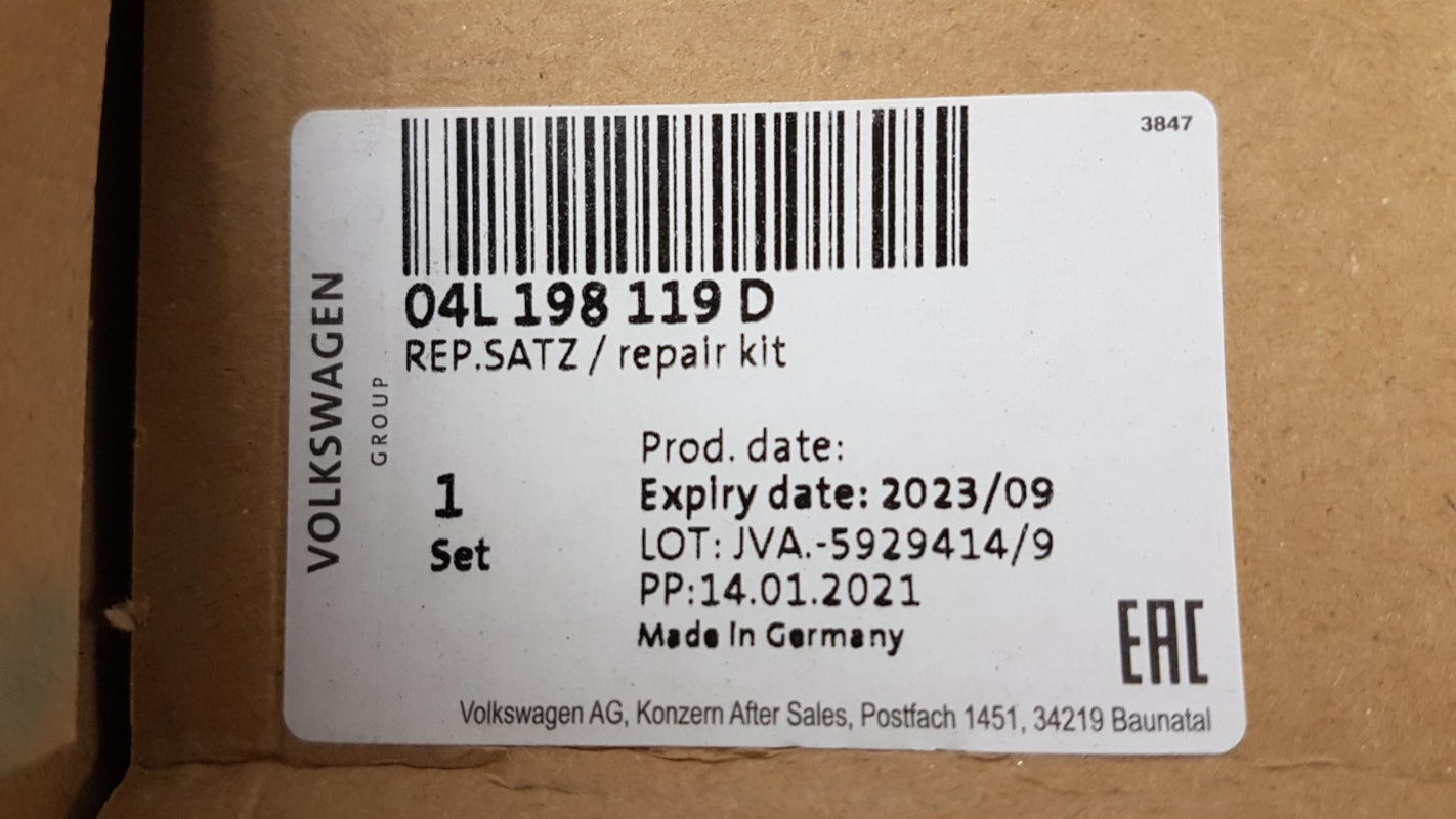 Original VOLKSWAGEN Golf VII (5G) Transporter T6 Zahnriemensatz 04L198119D