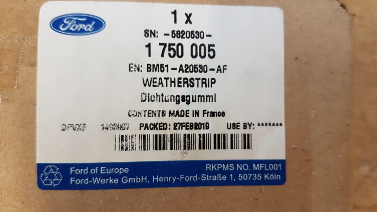 Original FORD Focus 11'-15' Türdichtung Vorne 1750005