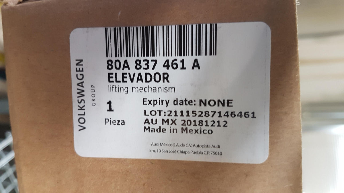 Original AUDI Q5 (80A) 2017 > Fensterheber ohne motor Vorne Links 80A837461A
