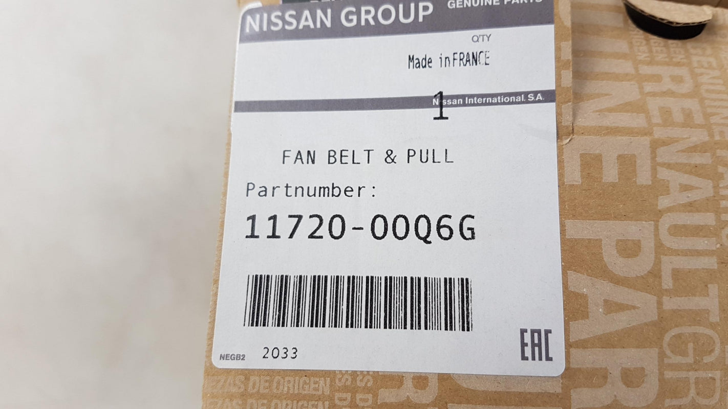 Original OE NISSAN Keilrippenriemensatz 1172000Q6G