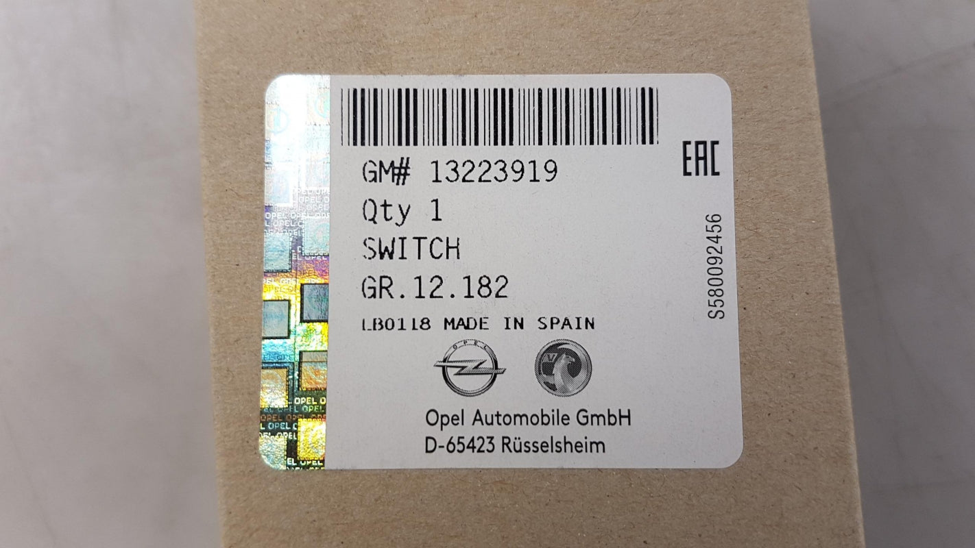 Original OPEL Astra-H 2004-2014 Zafira-B Talgate Öffnungsschalter 13223919
