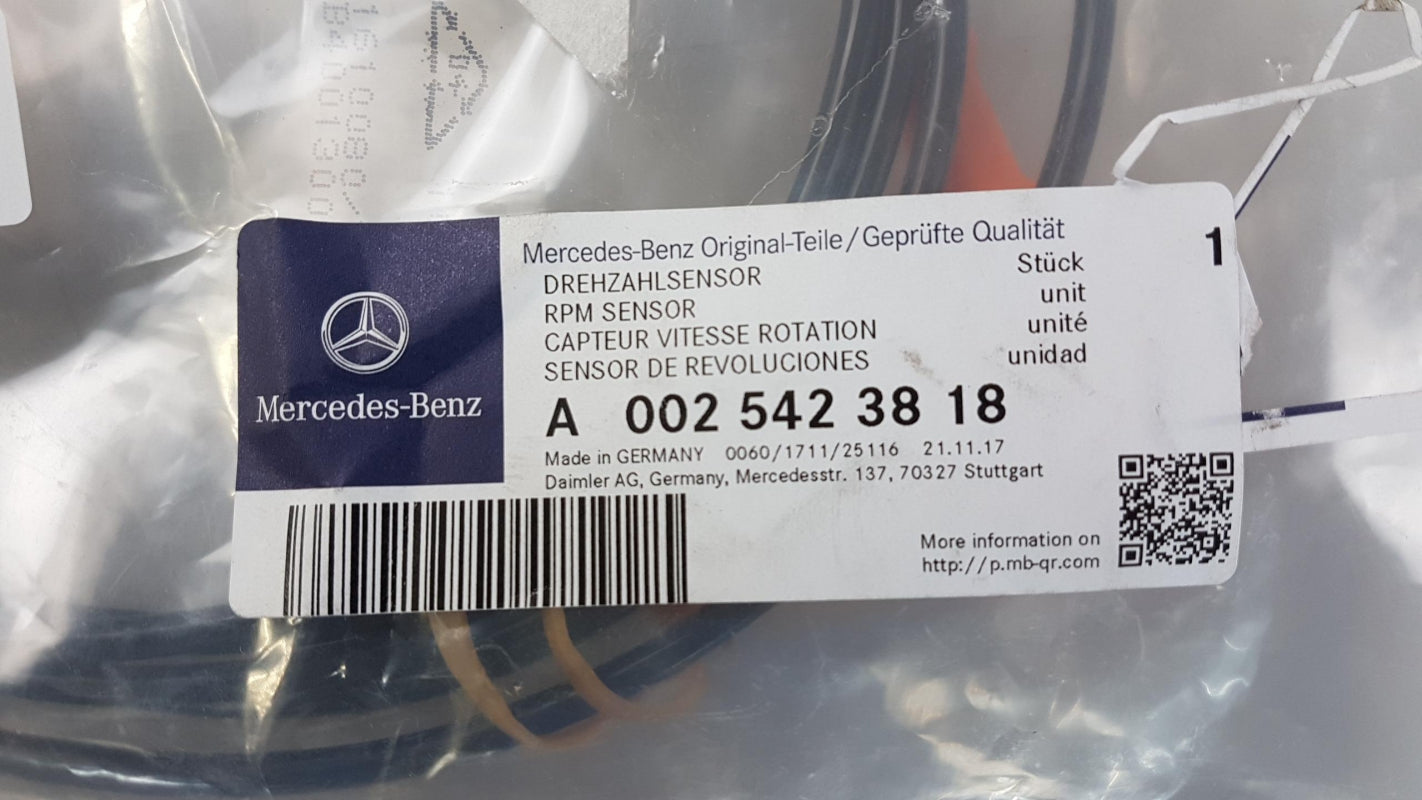 Original OE MERCEDES-BENZ Raddrehzahl Sensor A0025423818