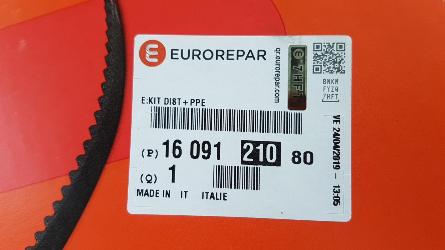 Original PEUGEOT CITROEN 1.6 HDi Zahnriemensatz mit Wasserpumpe 1609121080