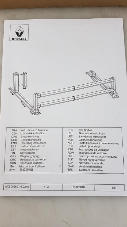 Original RENAULT Clio IV Koleos II Scénic IV Kofferraum Organizer 8201669725